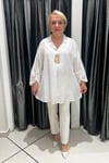 Selma Büyük Beden Rahat Kesim Bluz