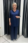 Selma Büyük Beden Rahat Kesim İkili Takım