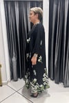 Selma Büyük Beden Rahat Kesim Nakışlı Elbise