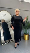 Selma Büyük Beden Taş İşlemeli Elbise