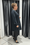Selma Büyük Beden Taş İşlemeli Nervürlü Premium Oysho Kumaş Tunik