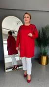 Selma Büyük Beden Taş İşlemeli Tunik