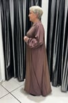 Selma Büyük Beden Taşlı Bağcık Detaylı Elbise