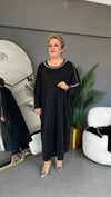 Selma Büyük Beden Taşlı Elbise
