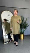 Selma Büyük Beden Taşlı Örme Tunik