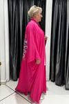 Selma Büyük Beden Tavus Kuşu Desenli Kimono