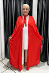 Selma Büyük Beden Tavus Kuşu Desenli Kimono