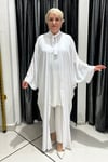 Selma Büyük Beden Tavus Kuşu Desenli Kimono