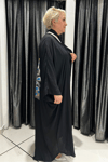 Selma Büyük Beden Tavus Kuşu Desenli Kimono
