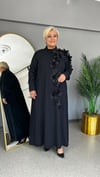 Selma Büyük Beden Üç Boyutlu Çiçekli Elbise