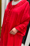 Selma Büyük Beden Volan Detaylı Altlı Üstlü Takım