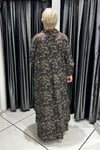 Selma Büyük Beden Yakalı Şık Elbise