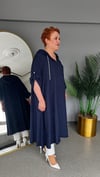 Selma Büyük Beden Yapıştırma Taş Detaylı Tunik/Elbise