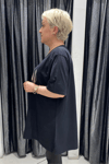 Selma Büyük Beden Yaprak Desenli T-Shirt