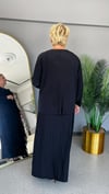 Selma Büyük Beden Zarif Çiçek İşlemeli Etekli Takım
