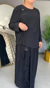 Selma Büyük Beden Zarif Çiçek İşlemeli Etekli Takım