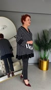 Selma Büyük Çizgili Hırka/Bluz