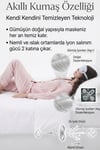 %99.9 Saf Gümüş Kaplı %100 İpek Saten Uyku Maskesi Göz Bandı (Oeko-Tex Sertifikalı Göz Maskesi)