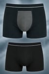 Silver Touch Saf Gümüş Dokulu Erkek Siyah Slip Sillage İç Çamaşırı, Erkek Siyah Boxer