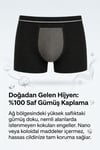 Silver Touch Saf Gümüş Dokulu Erkek Siyah Slip Sillage İç Çamaşırı, Erkek Siyah Boxer