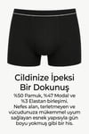 Silver Touch Saf Gümüş Dokulu Erkek Siyah Slip Sillage İç Çamaşırı, Erkek Siyah Boxer