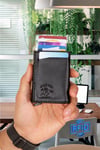 Otomatik Mekanizmalı Kartlık Cüzdan Alüminyum Mekanizmalı Anti RFID Özellikli