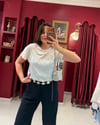 SATEN BLUZ DETAYLI TİŞÖRT