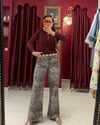 Yüksek Bel Desenli Jean