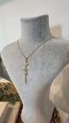 Çelik Gold Renk Charmlı Y Kolye 40+5cm