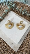 Çelik Gold Renk İncili Küpe