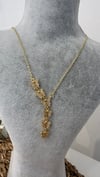 Çelik Gold Renk Kelebekli Y Kolye 40+5cm