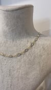 Çelik Gold Renk Taşlı Kolye 40+5cm