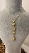 Çelik Gold Renk Y Kolye 40+5cm