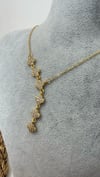 Çelik Gold Renk Yonca Y Kolye 40+5cm