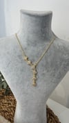 Çelik Gold Renk Yonca Y Kolye 40+5cm
