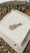 İthal Gold Gitar Figür Broş