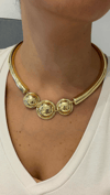 İthal Gold Metal Kolye 35+10cm