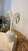 İthal Gold Renk Halka Küpe