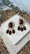 İthal Gold Renk Kahve Küpe