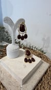 İthal Gold Renk Kahve Küpe