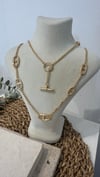 İthal Gold Renk Kolye 