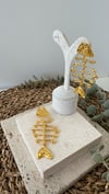 İthal Gold Renk Küpe