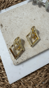 İthal Gold Renk Küpe