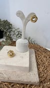 İthal Gold Renk Minimal Küpe