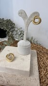 İthal Gold Renk Minimal Küpe