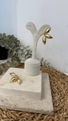 İthal Gold Renk Minimal Küpe