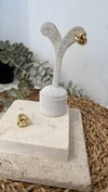 İthal Gold Renk Minimal Küpe