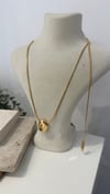 İthal Gold Renk Taşlı Kolye