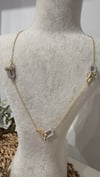İthal Gold Renk Taşlı Kolye 45+5cm