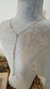 İthal Gold Renk Taşlı Y Kolye 45cm